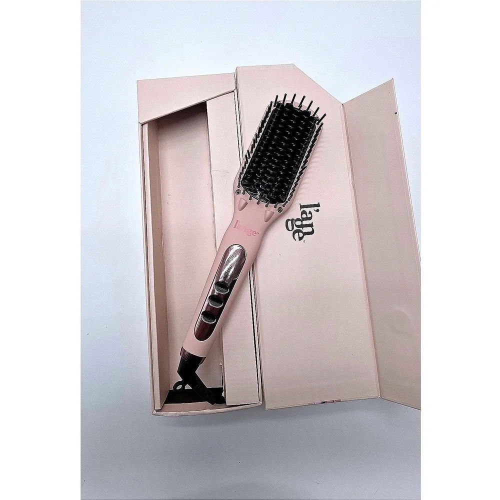 Lange Le Vite Ceramic Straightening Brush Blush Pink Hair Styling Tool‎